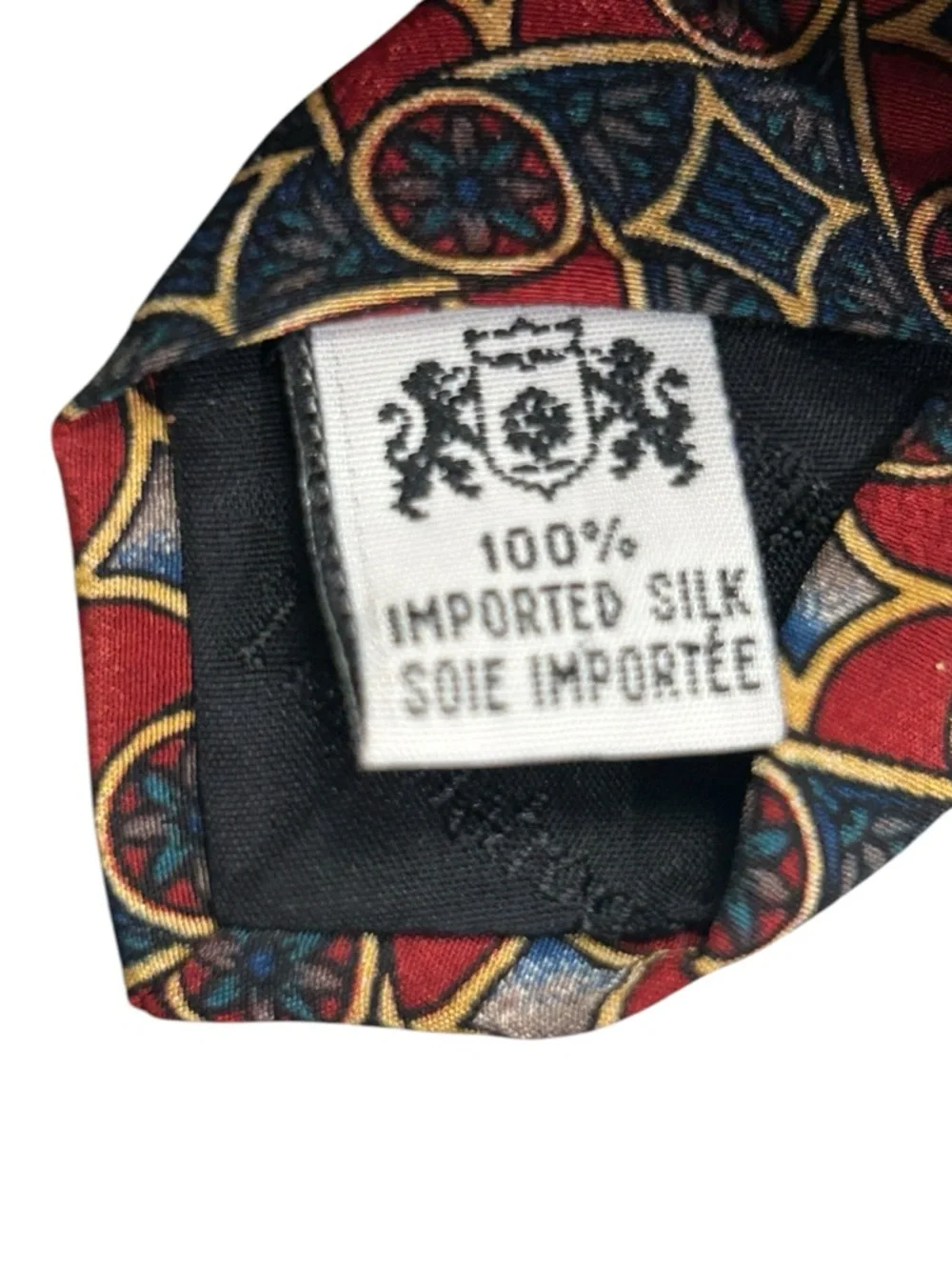 Metropolitan Museum of‎ Art Classic Red and Navy Floral Geometric Men’s Tie